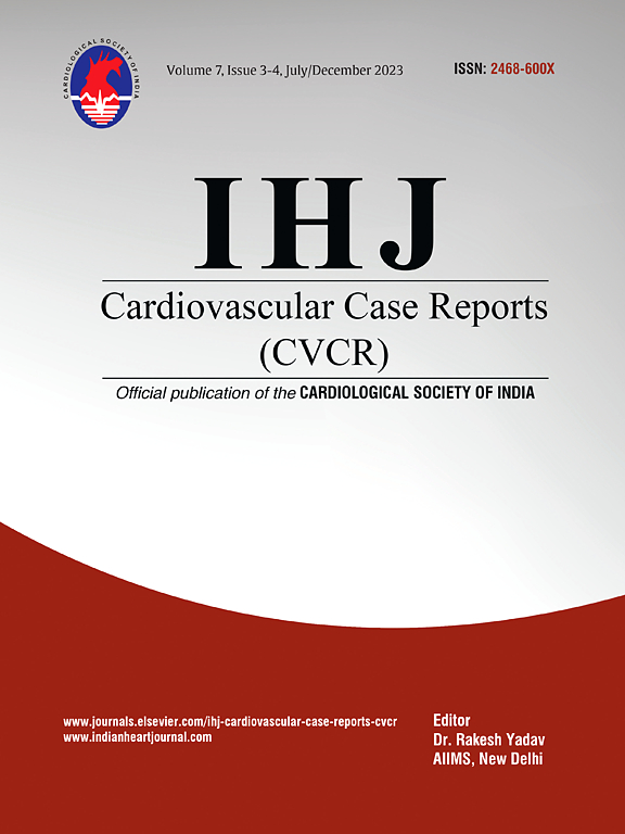 Go to journal home page - IHJ Cardiovascular Case Reports (CVCR)